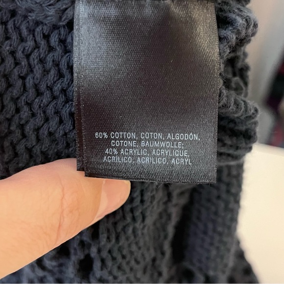 Anthropologie Angel of the North Sweater Womens Small Blue Cardigan Cotton Boho - Picture 8 of 13